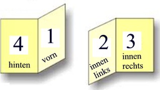 Kirchenheft Trauung Faltblatt