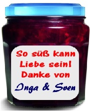 Glas mit Marmelade: So süß kann Liebe sein - Gastgeschenk