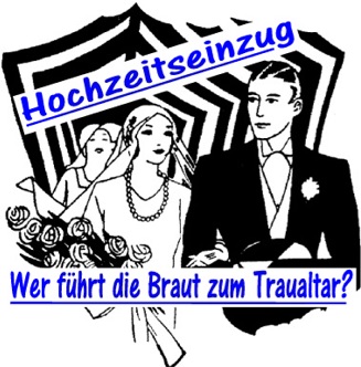 Brautpaar zieht ein