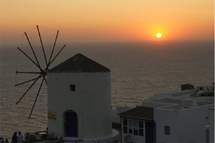 Windmühle auf Santorin